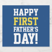 Glückliches Geschenk für den ersten Vatertag - Bie Bierflaschenetikett (Einzelnes Label)