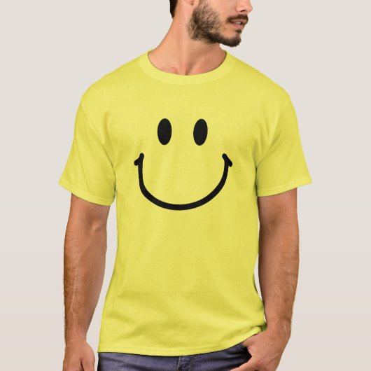 Glückliches Gesicht Basic T-Shirt (Vorderseite)