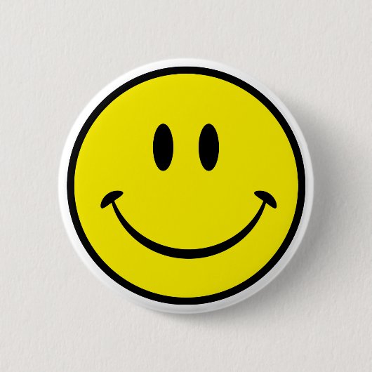 Glückliches Gesicht Button (Vorderseite)
