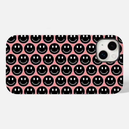 Glückliches Gesicht Case-Mate iPhone Hülle (Rückseite (Horizontal))