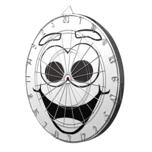 GLÜCKLICHES GESICHT DARTSCHEIBE (Vorderseite rechts)