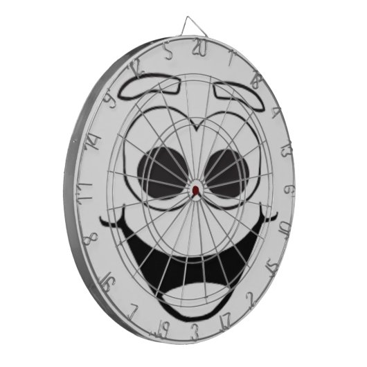 GLÜCKLICHES GESICHT DARTSCHEIBE (Vorderseite Links)