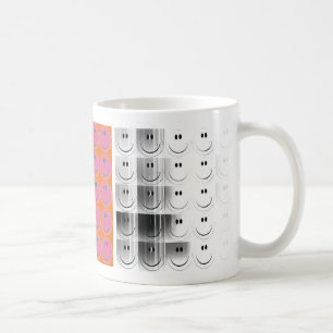 glückliches Gesicht Diptychon Tasse