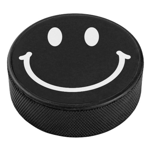 Glückliches Gesicht Eishockey Puck (3/4)