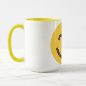 Glückliches Gesicht Emoji Tasse (Links)