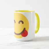 Glückliches Gesicht Emoji Tasse (VorderseiteRechts)