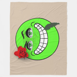 GLÜCKLICHES GESICHT Fleece Blanket!