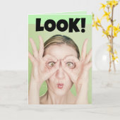 GLÜCKLICHES GESICHT FRAU GLÜCKLICH GEBURTSTAG SEHE KARTE (Gelbe Blume)