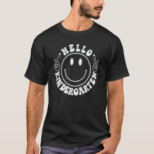Glückliches Gesicht Hallo Kindergarten-Team Kinder T-Shirt