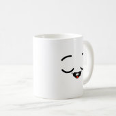 glückliches Gesicht Kaffeetasse (VorderseiteRechts)