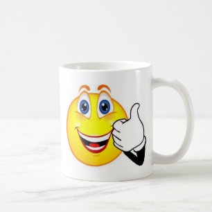 Glückliches Gesicht Kaffeetasse