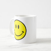 Glückliches Gesicht Kaffeetasse (Vorderseite Links)