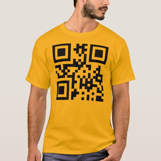 ☺ glückliches Gesicht lächelndes Emoji -- QR Code T-Shirt (Vorderseite)