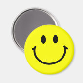 Glückliches Gesicht Magnet (Vorderseite/Rückseite)