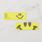 Glückliches Gesicht Mini Visitenkarte (Vorne/Hinten)