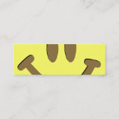 Glückliches Gesicht Mini Visitenkarte (Rückseite)