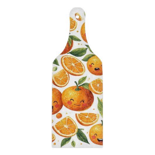 Glückliches Gesicht Obst Schneidebrett (Vorderseite)