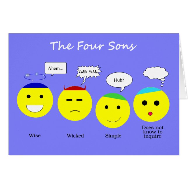 Glückliches [Gesicht] Pesach (Vorderseite (Horizontal))