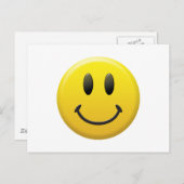 Glückliches Gesicht Postkarte (Vorne/Hinten)