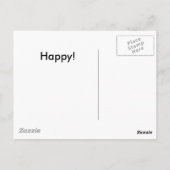Glückliches Gesicht Postkarte (Rückseite)