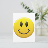 Glückliches Gesicht Postkarte (Stehend Vorderseite)