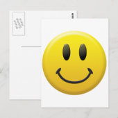 Glückliches Gesicht Postkarte (Vorne/Hinten)