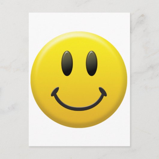 Glückliches Gesicht Postkarte (Vorderseite)