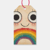 GLÜCKLICHES GESICHT REGENBOGEN GESCHENKANHÄNGER (Rückseite)