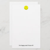 Glückliches Gesicht stationär Briefpapier (Vorne/Hinten)