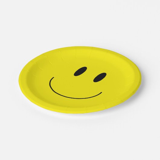 "Glückliches Gesichts-" Papier-Teller Pappteller (Schrägansicht)