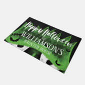 Glückliches gespenstisches Frankenstein gejagtes Fußmatte (Schrägansicht)