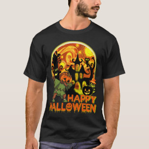 glückliches-ghost-Halloween-Kostüm T-Shirt