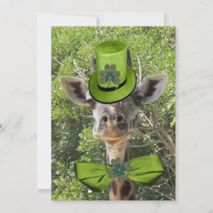 Glückliches Giraffe Einladung