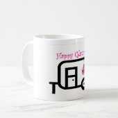 Glückliches Glamper! Kaffeetasse (Vorderseite Links)