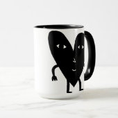 Glückliches Glück-Sonnenschein-Herz Tasse (VorderseiteRechts)