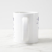 glückliches glückliches Leben Jumbo-Tasse (Rückseite)