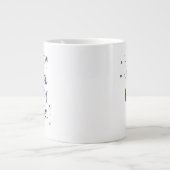 glückliches glückliches Leben Jumbo-Tasse (Vorderseite)