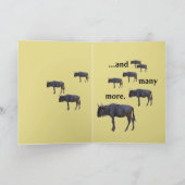 Glückliches Gnu-Jahr Feiertagskarte (Innenseite)