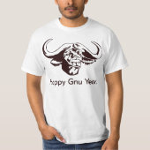 Glückliches Gnu-Jahr T-Shirt (Vorderseite)