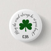 Glückliches Golf Button Button Irish Quote (Vorderseite)