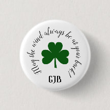 Glückliches Golf Button Button Irish Quote