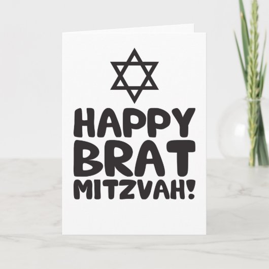 Glückliches Gör Mitzvah (Bar/Schläger Mitzvah) Karte (Vorderseite)