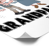Glückliches Grandeleltern-Tagesposter Poster (Ecke)