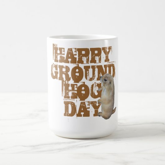 GLÜCKLICHES GROUNDHOG DAY KAFFEETASSE (Mittel)