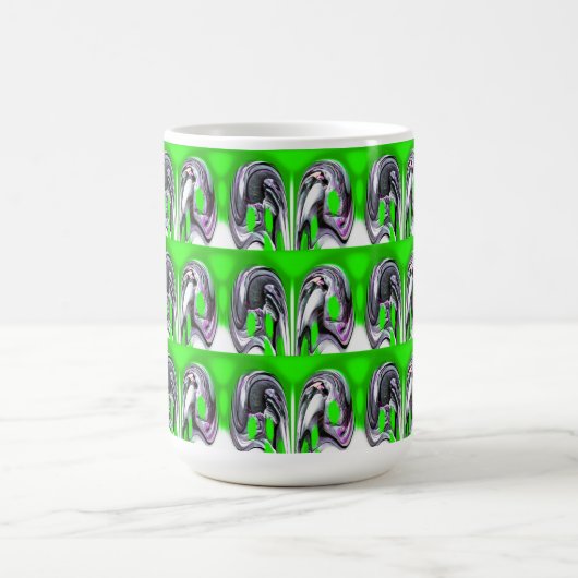 Glückliches Grün Kaffeetasse (Mittel)