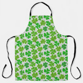 Glückliches grünes Kleeblatt St Patrick's Day Schürze (Vorderseite)