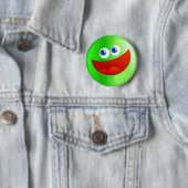 Glückliches grünes Smilie Button (Beispiel)