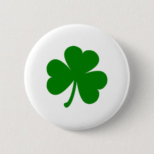 Glückliches grünes St. Patrick's Day Kleeblatt Button