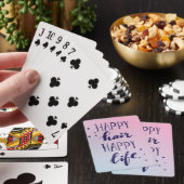 Glückliches Haar-glückliches Leben Spielkarten (In Situ)