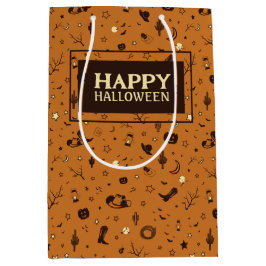 glückliches Halbbild Mittlere Geschenktüte